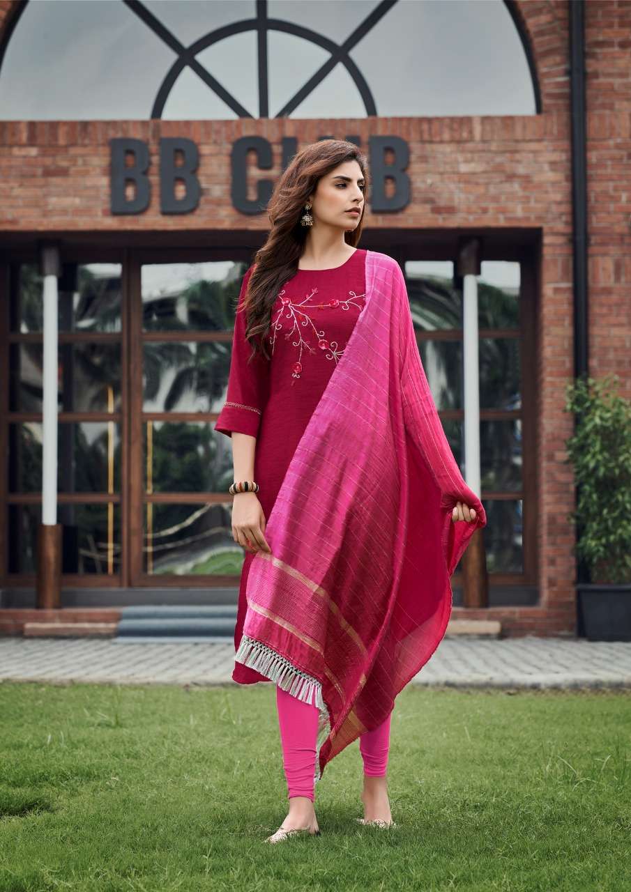 Parra Studio-Chunnri Vol 8-Maska-Masline-Khatli-Work-Kurti-Weaving-Border-Lace-Work-Dupatta-8002